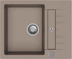 Strong 491403 - StrongSinks Vardar 615x500 mm 1 medencés mini csepptálcás gránit mosogató szürkés barna (491403)