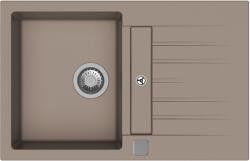 Strong 491404 - StrongSinks Vardar 780x500 mm 1 medencés csepptálcás gránit mosogató szürkés barna (491404)