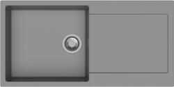 Strong 491392 - StrongSinks Zala 1000x500 mm 1 medencés csepptálcás gránit mosogató szürke (491392)