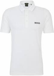 BOSS Férfi teniszpolo BOSS Paddytech Degradé-Jacquard Polo Shirt - white