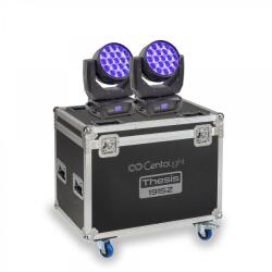 CENTOLIGHT THESIS 1915Z-SET - 2 x Centolight LED Zoom Moving head 19 x 15W LED Thesis 1915 Z with Flight Case - CTL0028