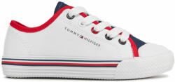 Tommy Hilfiger Teniși Tommy Hilfiger Low Cut Up Sneaker T3X9-33325-0890 M Alb
