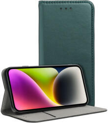 Motorola Moto G54 5G könyvtok, fliptok, telefon tok, bankkártyatartós, mágneszáras, zöld, Smart Magnetic