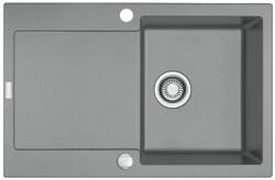 Franke MARIS 611-A gránit mosogató automata dugóemelő, szifonnal, szürke, beépíthető (114.0055.695)