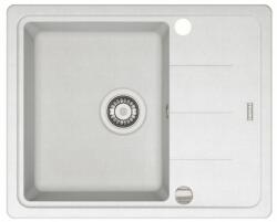 Franke BASIS 611-62 gránit mosogató automata dugóemelő, szifonnal, fehér, beépíthető (114.0301.335)