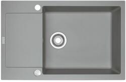 Franke MARIS 611-78-XL gránit mosogató automata dugóemelő, szifonnal, szürke, beépíthető (114.0479.030)