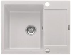 Franke MARIS 611-62 gránit mosogató automata dugóemelő, szifonnal, fehér, beépíthető (114.0253.323)