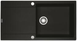 Franke MARIS 611-100 XL gránit mosogató automata dugóemelő, szifonnal, fekete, beépíthető (114.0378.126)