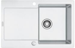 Franke MARIS 611-A gránit mosogató automata dugóemelő, szifonnal, fehér, beépíthető (114.0055.697)