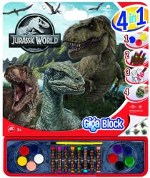 AS Jurassic World Set Pentru Desen Giga Block 4 In 1