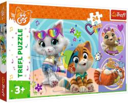 Trefl Puzzle 44 De Pisici Pisicile Fericite, 24 Piese Maxi