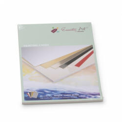 Encaustic kartonpapír, A/4, 6 szín, 250 gr, 24 db