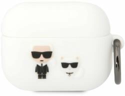 Karl Lagerfeld Karl and Choupette AirPods Pro szilikon tok (fehér)