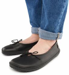 Vlnka Női bőr barefoot balerina Tamara, fekete felnőtt cipő méret 42