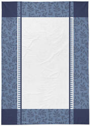  Pamut konyharuha - kék szegéllyel 50x70 cm