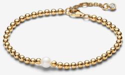 Pandora arany gyöngyök és tenyésztett gyöngy karkötő - 563173C01-18
