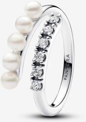Pandora édesvízi gyöngyös ezüst nyitott gyűrű - 193145C01-58
