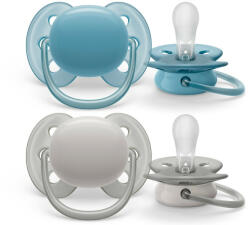 Philips SCF091/17 Játszócumi Ultrasoft Premium semleges 6-18hó hang, 2 db (SCF091/17) - vital24