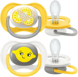 Philips SCF080/18 Ultra air játszócumi neutral 6-18hó 2 db (SCF080/18) - vital24