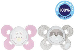 CHICCO Physio Comfort szilikon cumilány - nyuszi/nyúl 2 db, 0-6 m - vital24