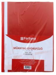 Fortuna Gyorsfűző FORTUNA műanyag piros 25 db/csomag (FO00089) - forpami