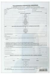 Nyomtatvány adásvételi szerződés személygépkocsihoz A/4 4 példányos új - forpami