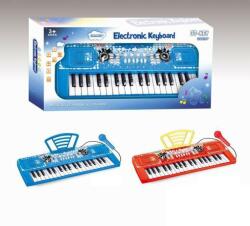MalPlay Orga electronica cu microfon pentru copii, lumini si sunet, control volum, plastic, multicolor