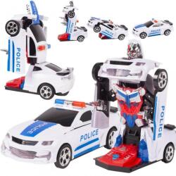 MalPlay Masina de politie robot, alimentare cu baterii, lumini si sunet, multicolor