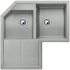 BLANCO Chiuveta de colt din compozit, gri perlat, Blanco Metra 9 E (520588) Chiuveta