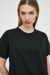 Boss t-shirt női, fekete - fekete M - answear - 30 990 Ft
