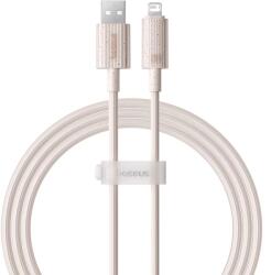 Baseus Cablu USB to Lightning, 480Mbps, 2.4A, 2m - Baseus Habitat Series (P10360200421-01) - Wheat Pink (KF2316061)