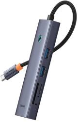 Baseus Hub Type-C la HDMI, 2x USB, Type-C, RJ45, SD, TF - Baseus UltraJoy (B00052805813-00) - Space Grey (KF2316086)