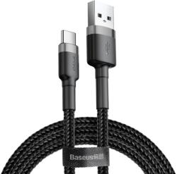 Baseus Cablu USB la Type-C, Fast Charge, 3A, 480Mbps, 0.5m - Baseus Cafule (CATKLF-AG1) - Gray / Black (KF2316017)