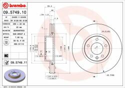 BREMBO Disc frana BREMBO PRIME LINE - UV Coated 09.5749. 11 (09.5749.11)
