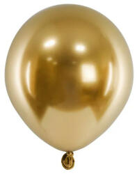 Partydeco Latex lufi 5" (13cm-es) chrome, Glossy színek - 50db/csomag, arany (LUFI652744)
