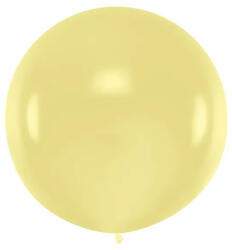 Partydeco Lufi 1m-es léggömb, Pasztell sárga (LUFI863843)