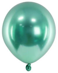 Partydeco Latex lufi 5" (13cm-es) chrome, Glossy színek - 50db/csomag, zöld (LUFI449490)
