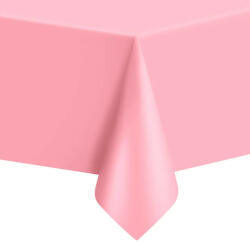 PartyPal Műanyag asztalterítő 137x274cm, Rózsaszín (LUFI305076)