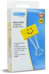 Rapesco Bindercsipesz, 25 mm, RAPESCO, "Fun", sárga (IR1427) - onlinepapirbolt
