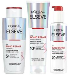 L'Oréal Elseve Bond Repair Leave-In Serum set tratament de păr 150 ml + șampon 200 ml + balsam de păr 150 ml pentru femei