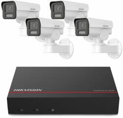 HikVision Sistem supraveghere IP exterior basic Hikvision 4EXTIR50-4MP-1TB, 4 camere, 4 MP, IR 50 m, 2.8 - 12 mm, PoE, SSD 1 TB (SIS-HK-IP-4EXTIR50-4MP-1TB)