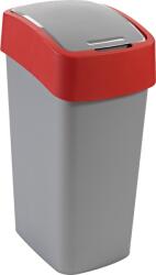 Curver " Pacific Flipbin" Billenő Fedeles Szemetes Műanyag 45l Szürke-piros