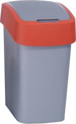 Curver " Pacific Flipbin" Billenő Fedeles Szemetes Műanyag 9l Szürke-piros