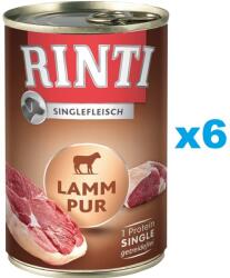 RINTI Singlefleisch Lamb Pure 6x400 g miel, aliment monoproteic caini