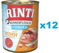 RINTI Kennerfleish Junior Chicken 12x800 g hrana umeda cu pui, caine junior