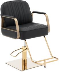 physa Fodrász szék lábtartóval - 920-1070 mm - max. 200 kg - fekete / arany (PHYSA STAUNTON BLACK & GOLD)