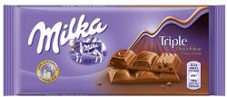 Milka Csokoládé MILKA Tripla Csokoládés 90g