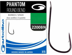 Garbolino Phantom Round Bend 2200BN 17 Lapkás Szakállas Finomszerelékes Horog (GOMAM02200BN-0017)