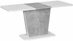 Unic Spot Calypso bővíthető étkezőasztal, betonszürke/fehér