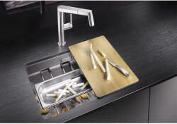 BLANCO Chiuveta inox Blanco ETAGON 500-U InFino cu excentric montaj sub blat (521750) Chiuveta